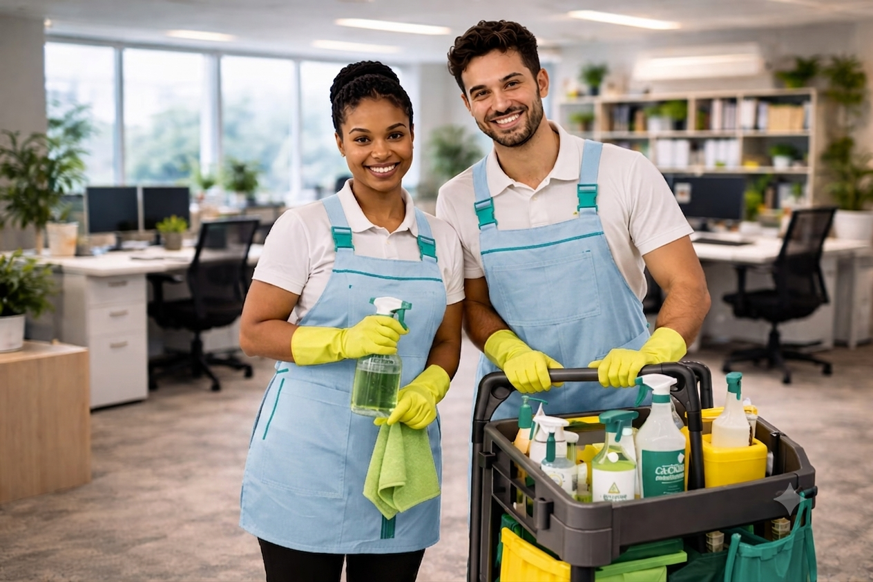 Joy's Cleaning team showcasing professional cleaning expertise